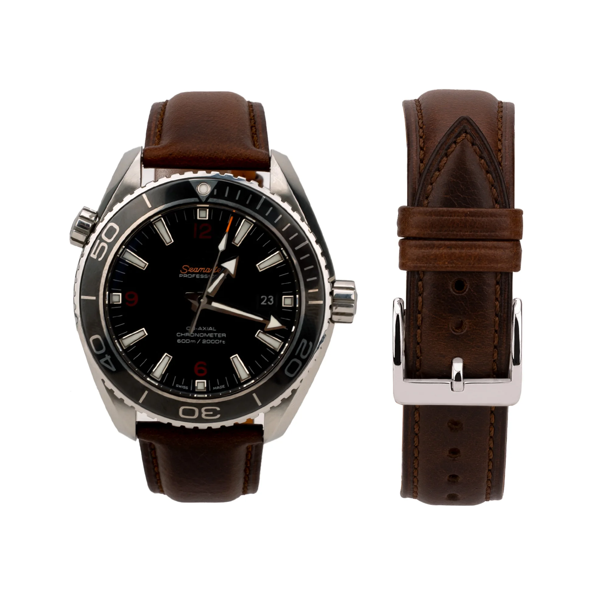 HQ Watch Band Steel Sport Unique Soft Cowhide Classic Durable Flexible Leather Smooth Adjustable Vintage Leather Watch Strap