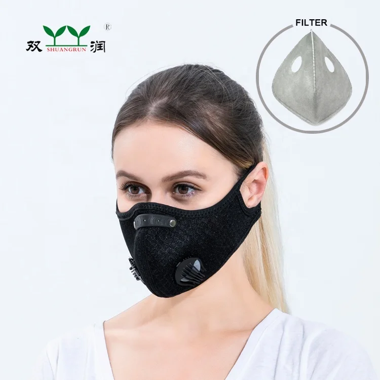 
Activated Carbon Filter Attached Adjustable Sport Mask 