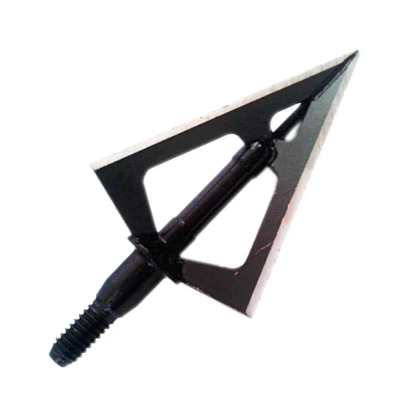 

Amazon eBay Best Seller Archery Stainless Steel Black 100 Grain 3 Blades Hunting Bow Broadheads, Metal color