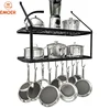 multi function metal kitchen pot and pan organizer rack