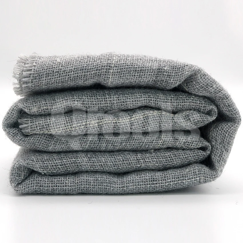 Ready Stock Premium Tufting Cloth Germany Standard Gray Tufting Fabric Monk Cloth Cotton Polyester Cloth