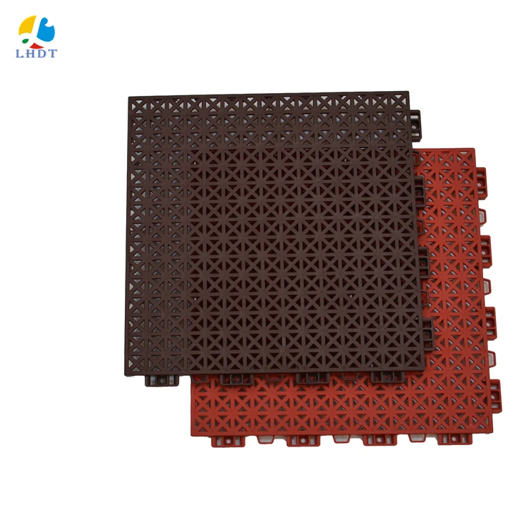 

Factory PP plastic interlocking floor suspended outdoor basketball tennis tiles carpets, 12 colors