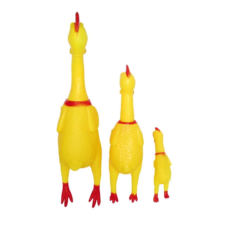 

cheap vinyl voice pet toy anti bite yellow dog toy squeaky s size scream chicken