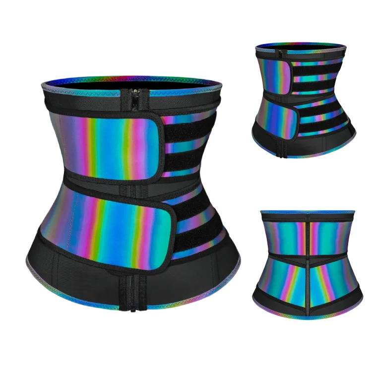 

Custom Logo Reflective Double Waist Trainers And Shape Wear Women Waist Slimming Belts Waist Support, Picture