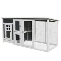 

Wood Large Indoor Outdoor Chicken Coop Hen Cage with Run and Nest Box