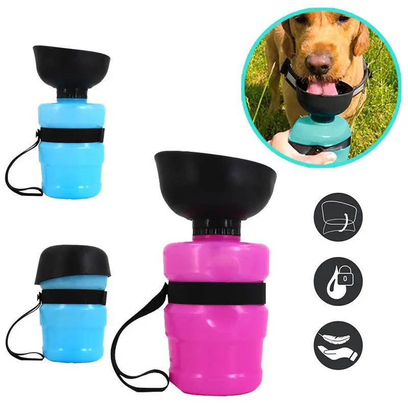 

2020 China manufacturer outdoor portable 520ml pet water bottle for travel, Pink, blue