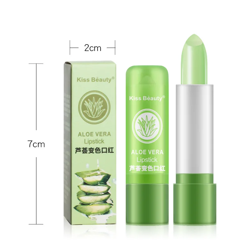 

Natural Aloe Vera Lip Balm Deep Moisture Gloss Lip Balm Private Label Color Changing