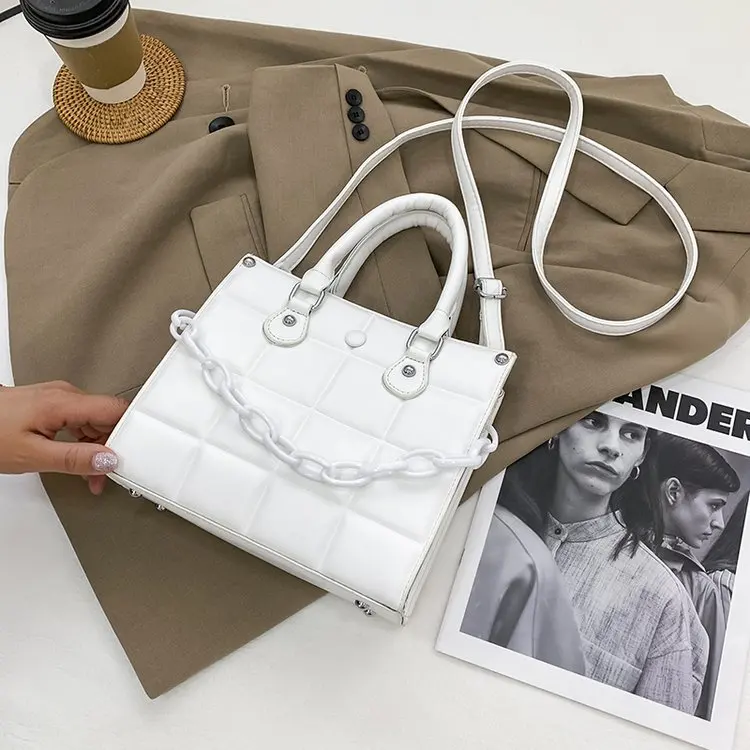 

Fashion Trends Single Strap Shoulder Bag Square Crossbody Bag Checkered Handbags For Women