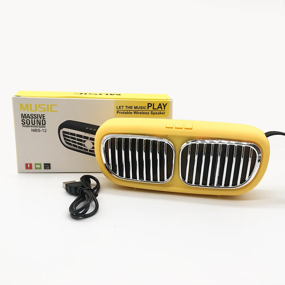 

Good mini premium cooler retro loud speaker portable party cool tech gadgets good sound, Black,yellow,red,blue