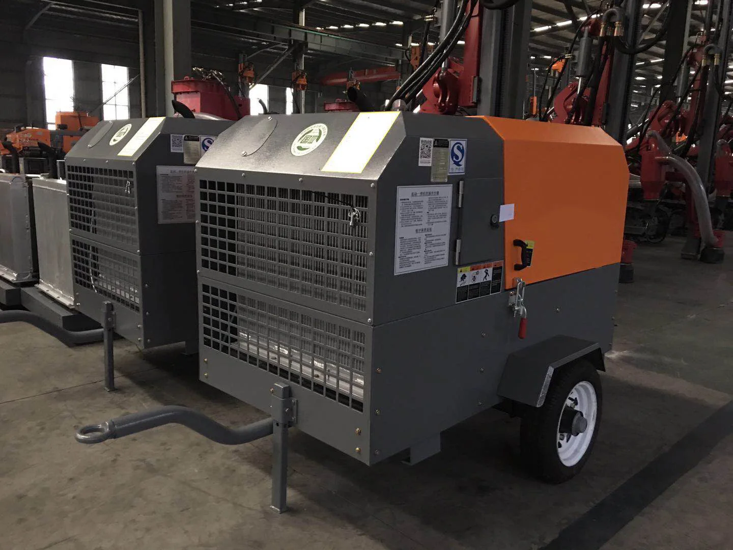 7bar 4.5m3/min Diesel Portable Compressor Used With Jack Hammer Air