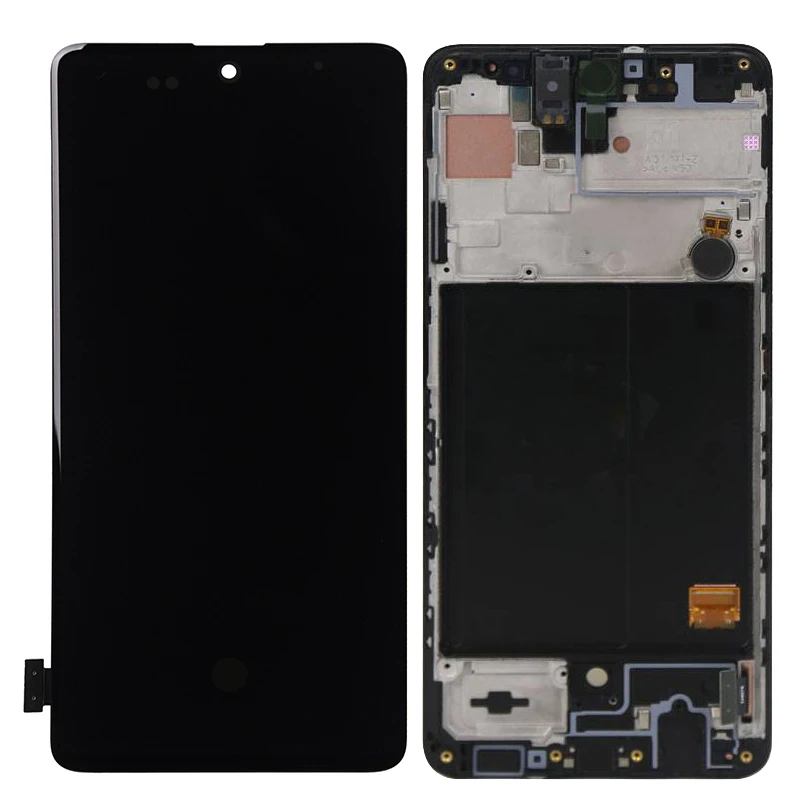 

Amoled 6.5" Lcd For Samsung Galaxy A51 A515 A515F Lcd Display With Touch Screen Digitizer With Frame For Samsung A515 Lcd