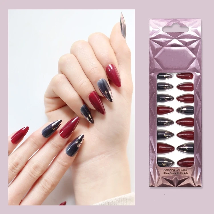 

Available In Large Quantities False Nails Tip Sets Long Design, Multiple colour