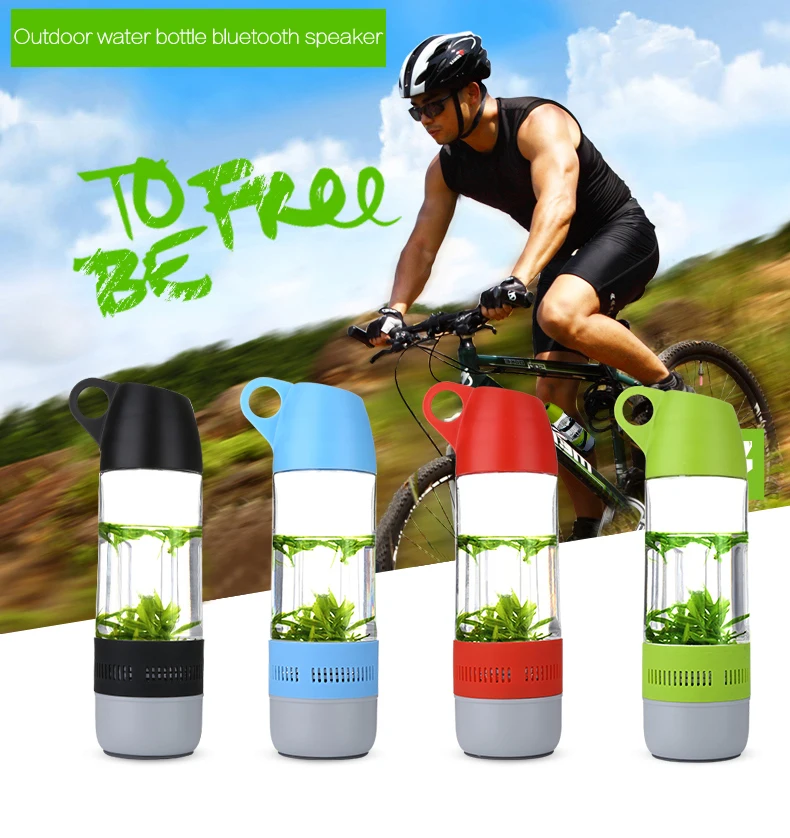 wireless tritan material waterbottle with bluetooth speaker for outdoor bicycle riding - ANKUX Tech Co., Ltd