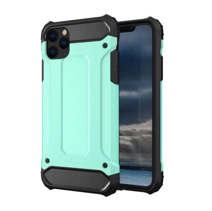 

Free shipping Heavy duty tpu pc Armor Case For iPhone 12 Pro max SE 11 Pro Max X XR XS MAX for Samsung mobile phone 2 in 1 Case