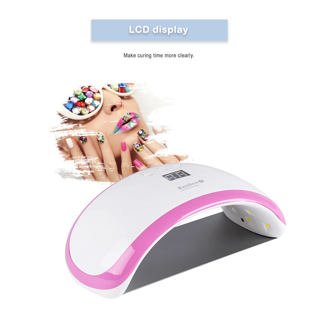 Best Wattage For Uv Nail Lamp Led Vs Safety Gel Curing 12W 120W Powerful Nails Fast Speed Light