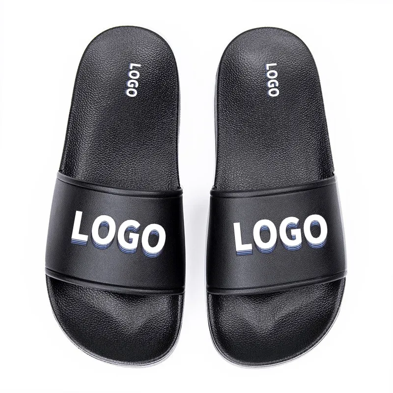 

OEM Custom Black Slides Footwear Sandal PVC Custom Logo Slippers Men Plain Blank Slide Sandal Slippers Custom Logo Slide, Customized color