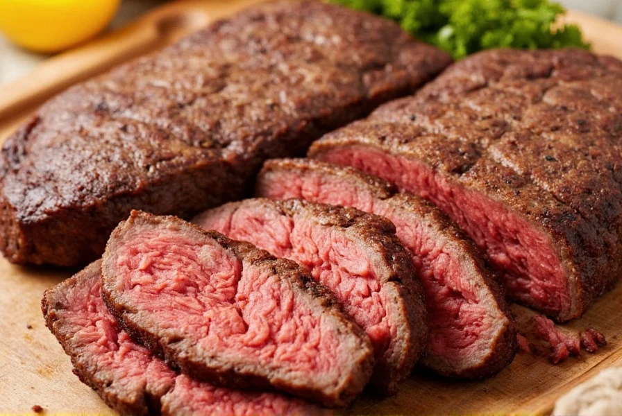 Grilled steak with vegetables on plate