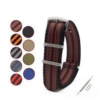 

Juelong Premium-grade Vintage Bond Nato Watch Strap 22mm Nato Strap Seatbelt