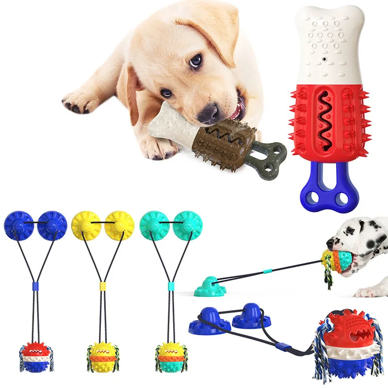 

Custom White Paw Eco Friendly Interactive Tough Rubber Sucker Cooling Tpr Dog Chew Toy For Pet