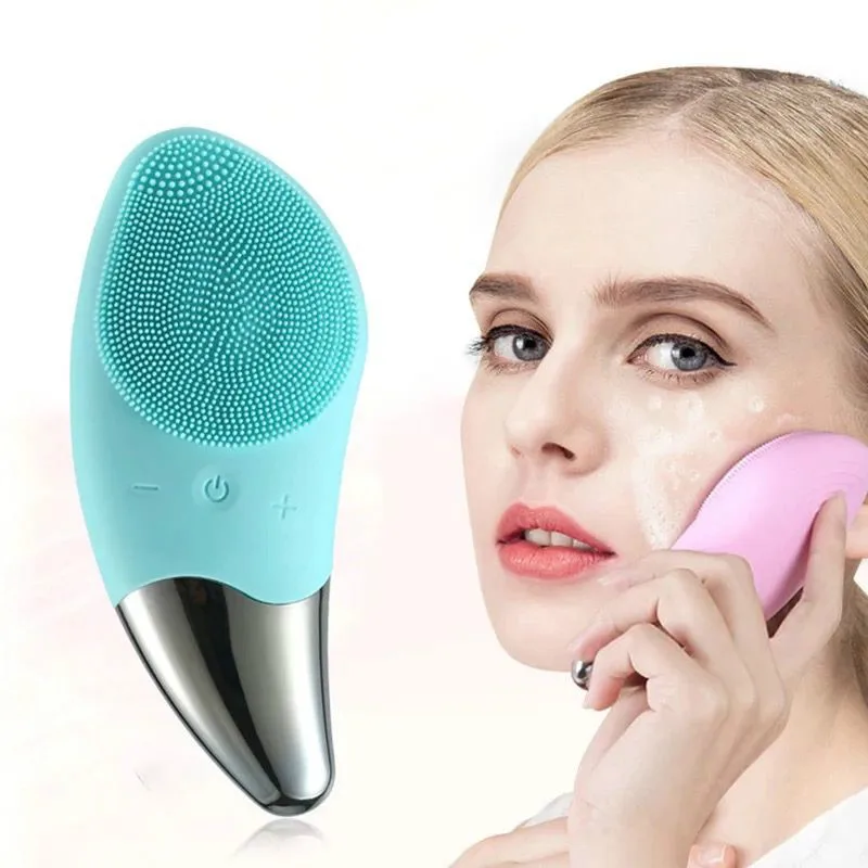 

2021 Hot Selling Face Cleaner Silicone Electric Facial Cleansing Brush for Women Face Care Beauty Device
