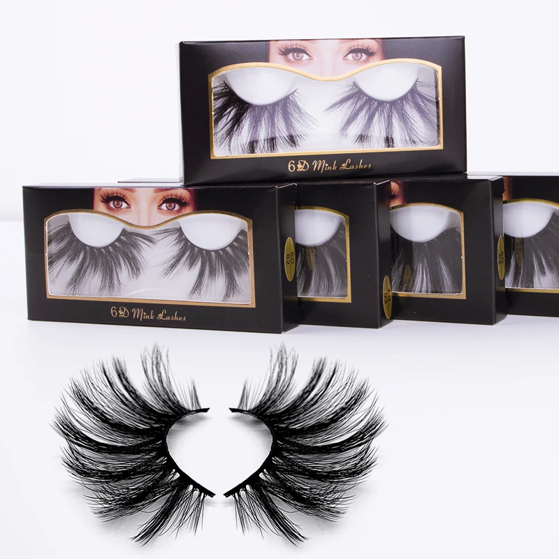 

2021 hot style Wholesale False Eyelash 25mm 3D Mink Eyelashes Vendor 5d Mink Eyelashes Lashes 3d Wholesale Vendor 25mm Bulk, Natural black