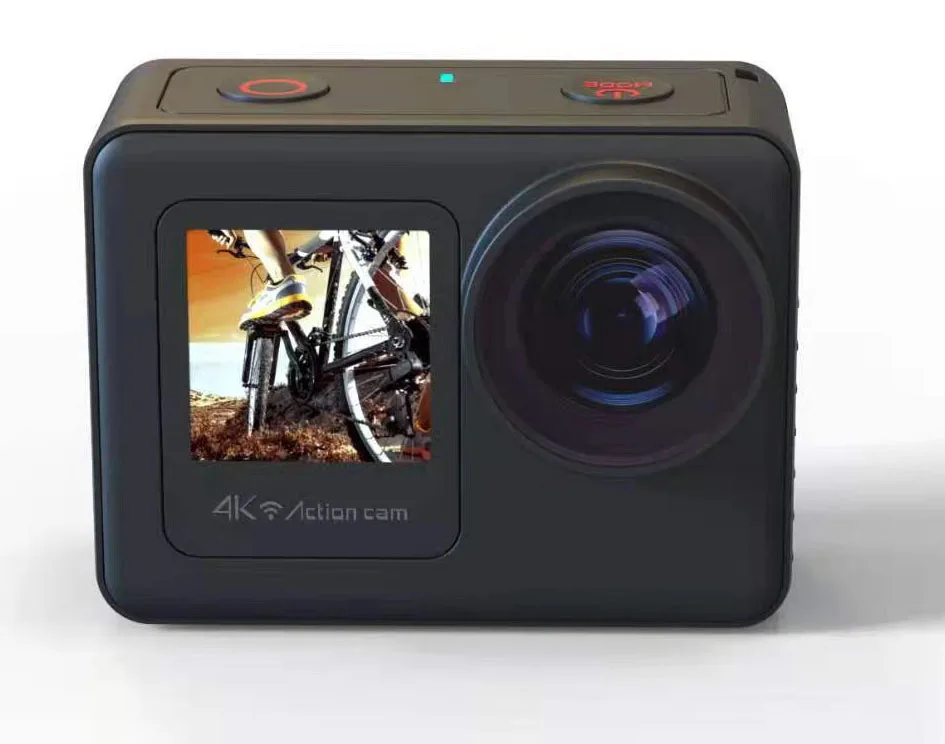 

Dual Screen Body Waterproof go pro Extreme sports 6 Axis Gyroscope 1350mah Battery Real 4K Action Camera