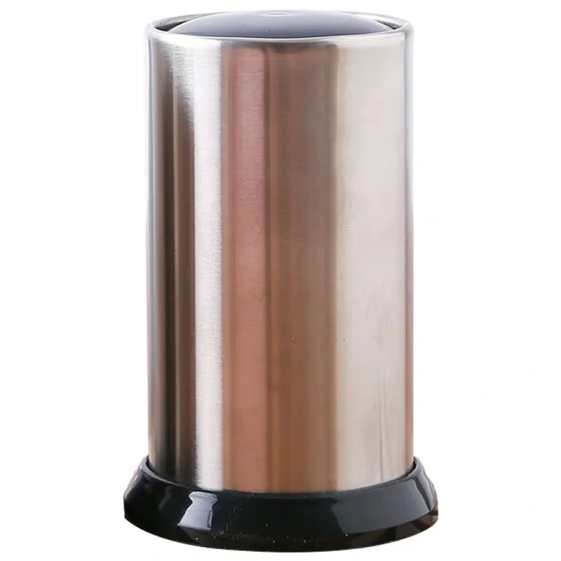 

Push-type High-end Hotel Toothpick Box Automatic Pop-up Stainless Steel Toothpick Holder Dust Can