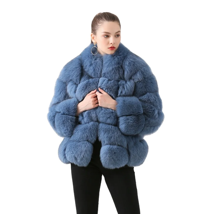 

QIUCHEN QC19025 real fox fur coat genuine fur jacket women coat winter