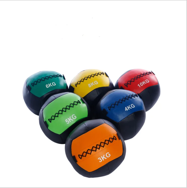 

Exercise Soft Rubber Weight Rebounder Bola Medicine ball Strength Training Wall ball Slam Medicine Ball, Red/yellow/blue/green/black