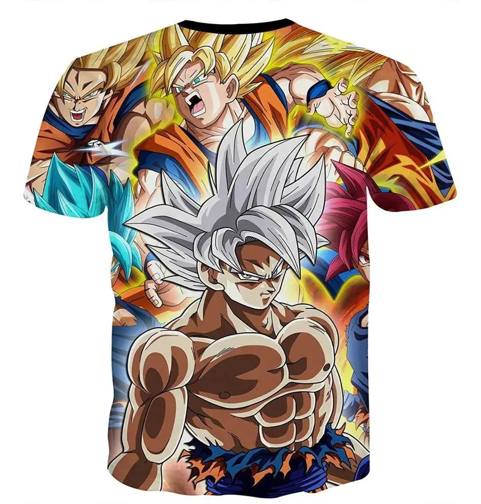 

Custom Pattern Logo Cartoon Character Anime t-shirt t shirt Goku DBZ t shirt 3d