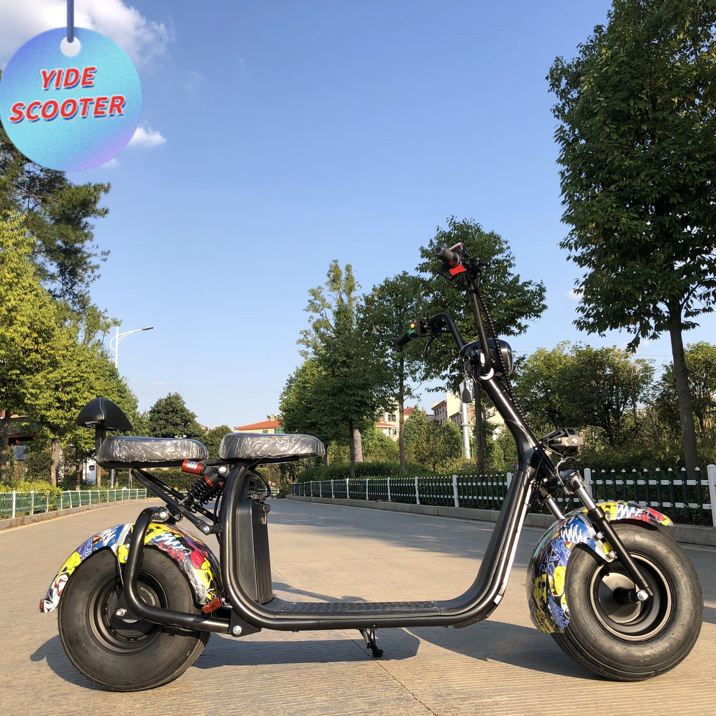 

International Version Two Wheel Shared Electric Scooter With Seat For Adults, Black