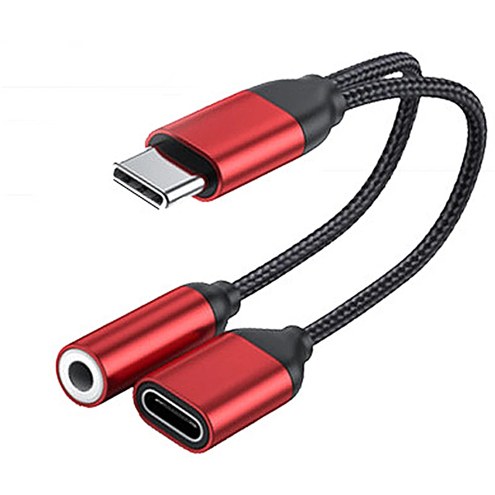 

2 in 1 Type-c to 3.5mm Jack Digital Transfer Stereo Audio Splitter Cable