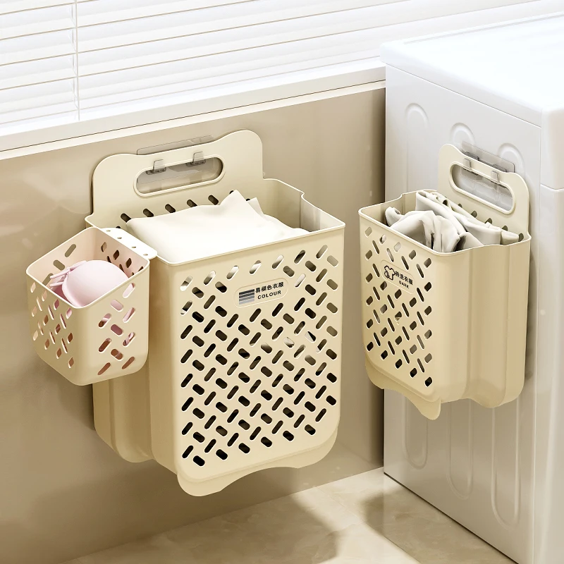 

New Arrival Colorful Plastic laundry hamper storage baskets for dirty clothes box organizer folding clothes dirty storage box