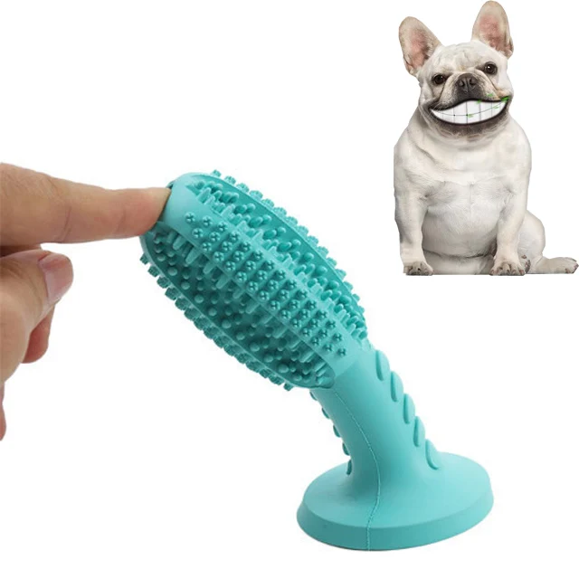 

2020 New mould rubber chew dog toothbrush stick cleaning Teeth dog toothbrush toy for dogs and pets