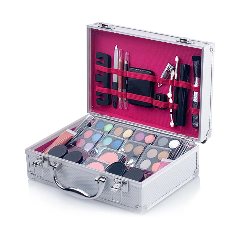 

Wholesale Cosmetics Kit Makeup Products Matte Eyeshadow Blush Eyebrow Powder Lipgloss Makeup Set