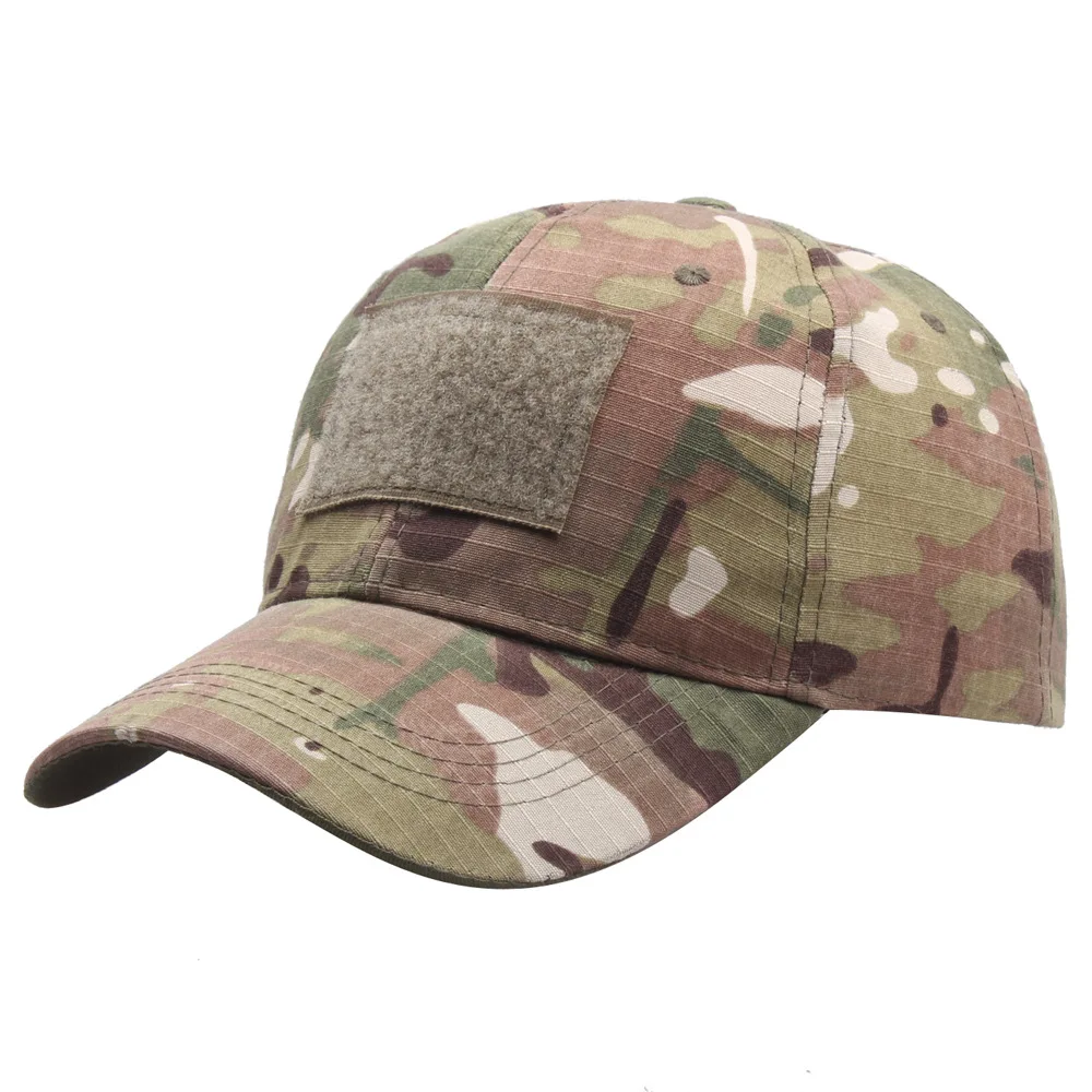

Factory Price Military Camouflage Baseball Cap Custom Camo Patch Tactical Hat Custom Embroidered Logo Military Patches