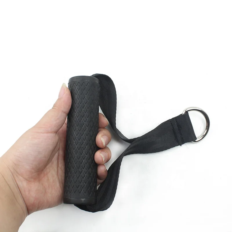 

Pull Grip Handle Heavy Duty Tricep Rope Cable Exercise Fitness Machine Pull Handle Resistance Bands Attachments Bar Dip Station, Black & custom
