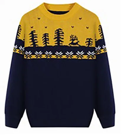 

Children's sweater pullover pure cotton thickened with cashmere autumn winter new style Korean children's sweater