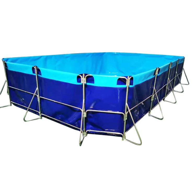 

Hot sale Eco-Friendly biofloc frame canvas fish ponds pvc fish farming tanks for sale