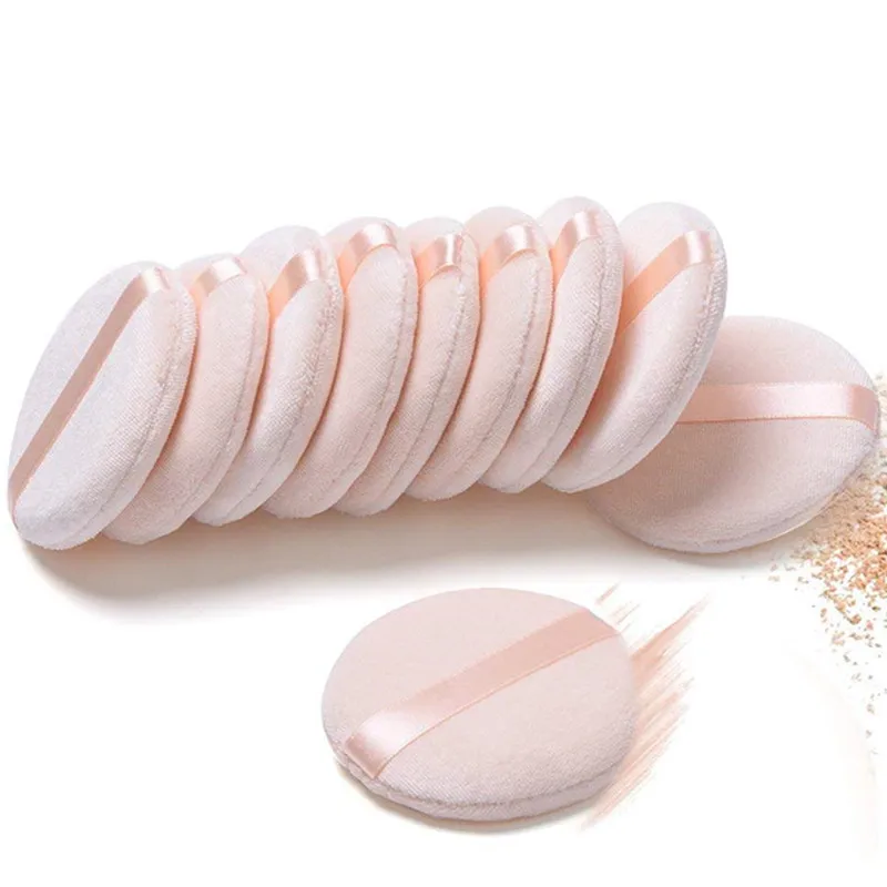 

Customized Round Shape Facial Face Body Powder Foundation Puff Portable Soft Cosmetic Puff Makeup Foundation Sponge, As the picture