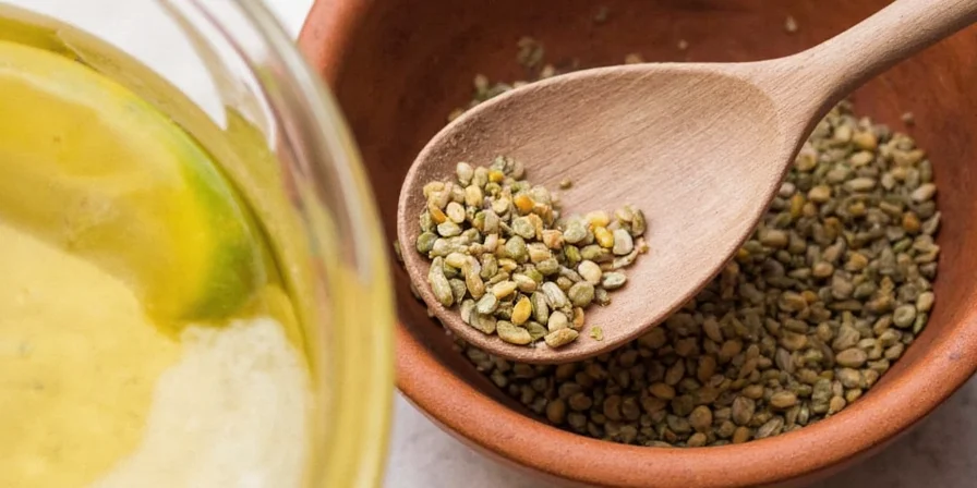 DIY spice paste in a bowl with white vinegar