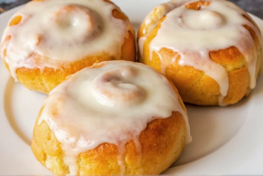Perfectly swirled cinnamon roll cross-section showing even cinnamon distribution