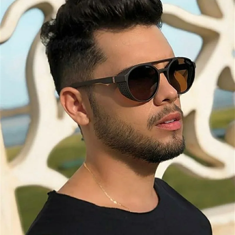 

Classic Punk Men Sunglasses 2020 Vintage Designer Sun Glasses UV400