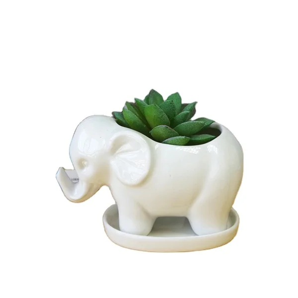 

kawaii plant pots ceramic white elephant plant pot, elephant planter ceramic flower pot white