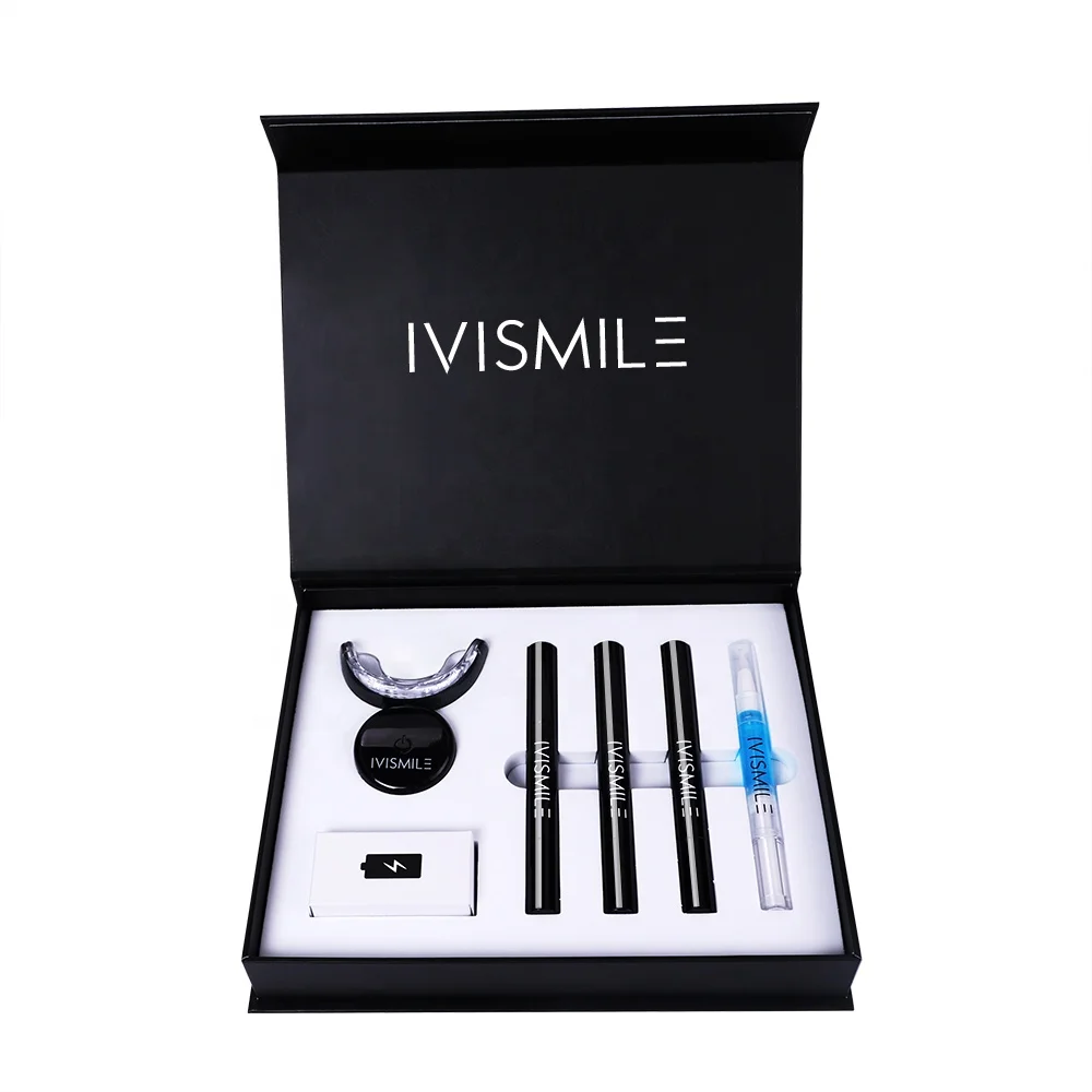 

IVISMILE Professional Wireless Rechargeable Laser Teeth Whitening Bleaching Hydrogen Kit Free Sensitive No Painful