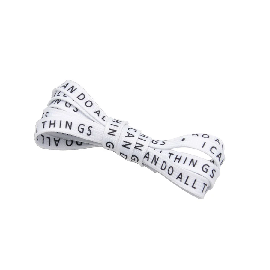 

CoolString Flat polyester cotton High Quality Hot Sale Shoelaces for Trendy Shoes, Customized