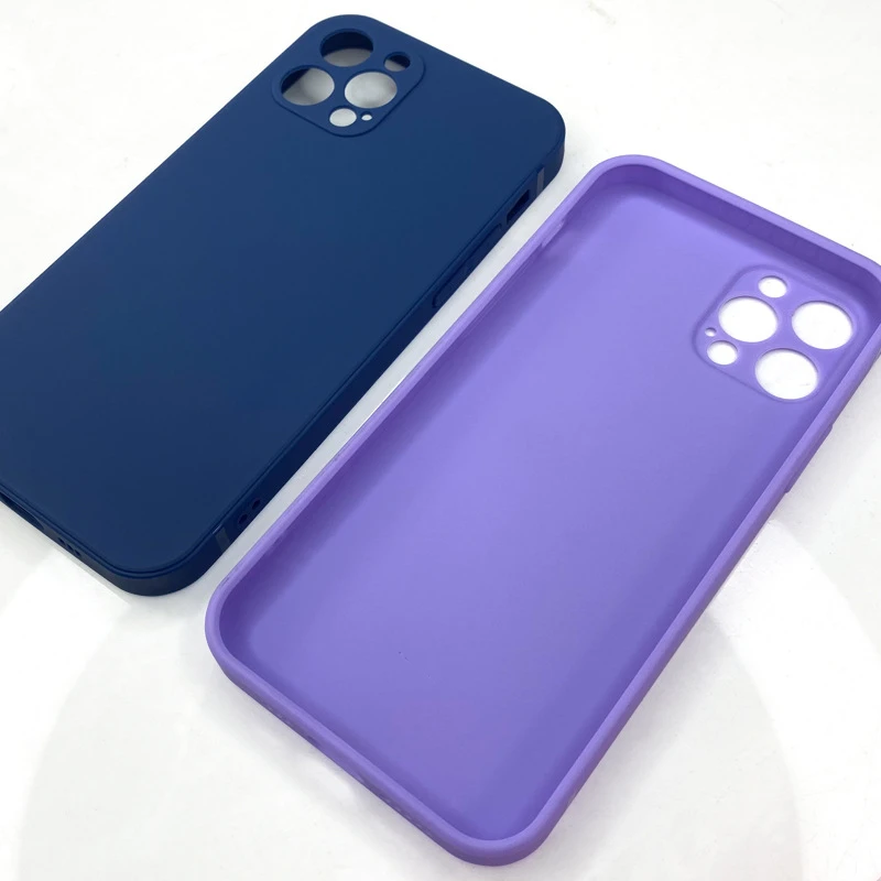 

Factory price colorful soft liquid silicone phone case sweat proof anti-fall phone cover case for iPhone 12