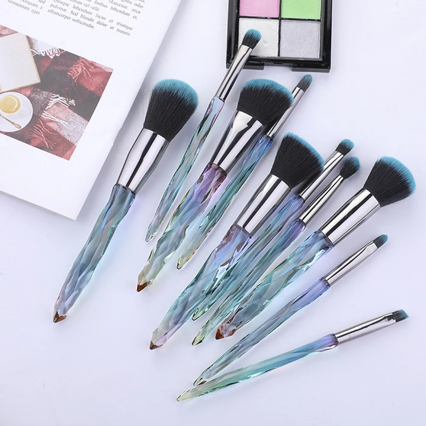 

brand new pretty makeup tools brushes wholesale 5pcs make brush set for beauty needs, Pink/blue/white