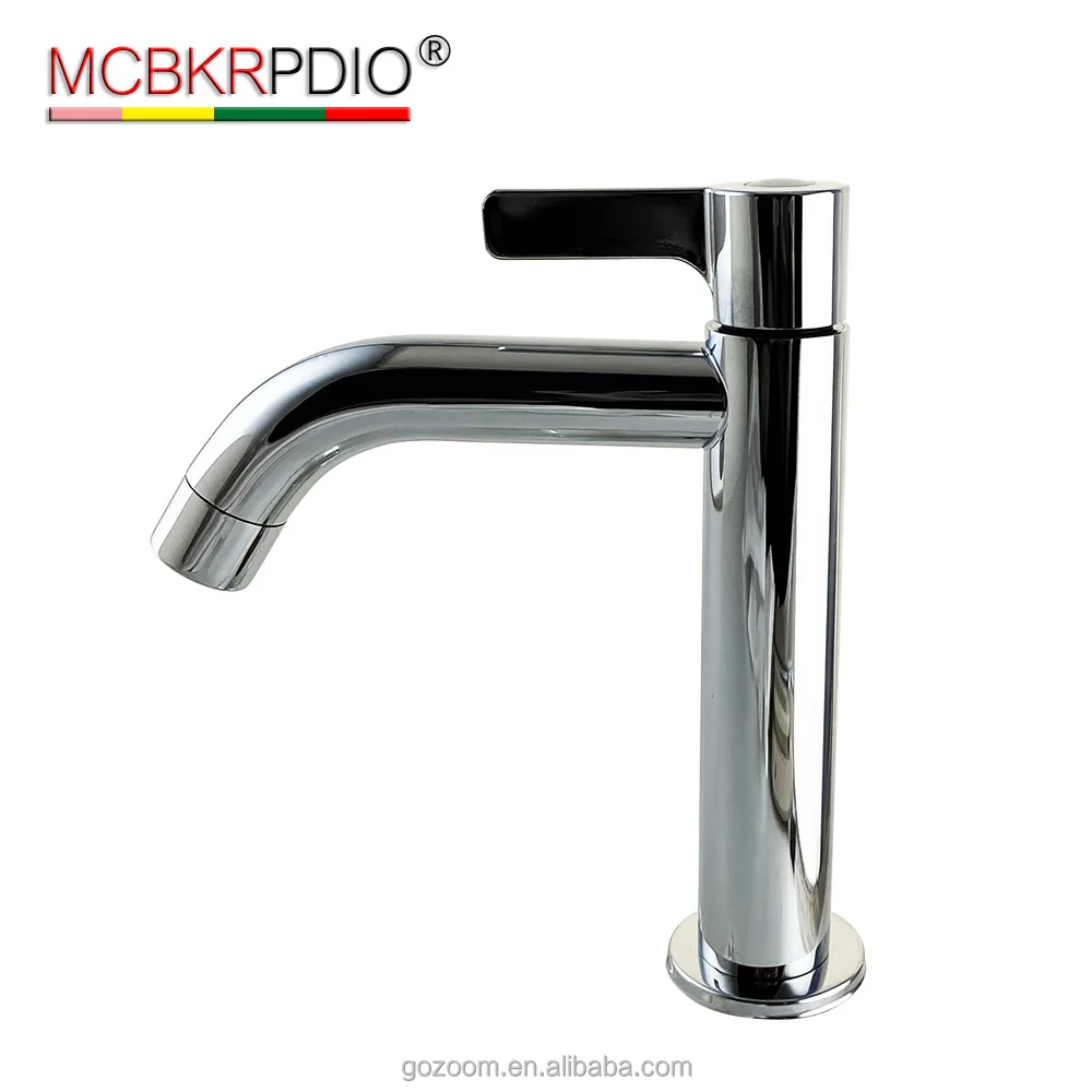 

MCBKRPDIO Bathroom Chrome Waterfall Sink Farmhouse Bath Vanity Single Hole Faucets One Handle Basin centerset Restroom Tap