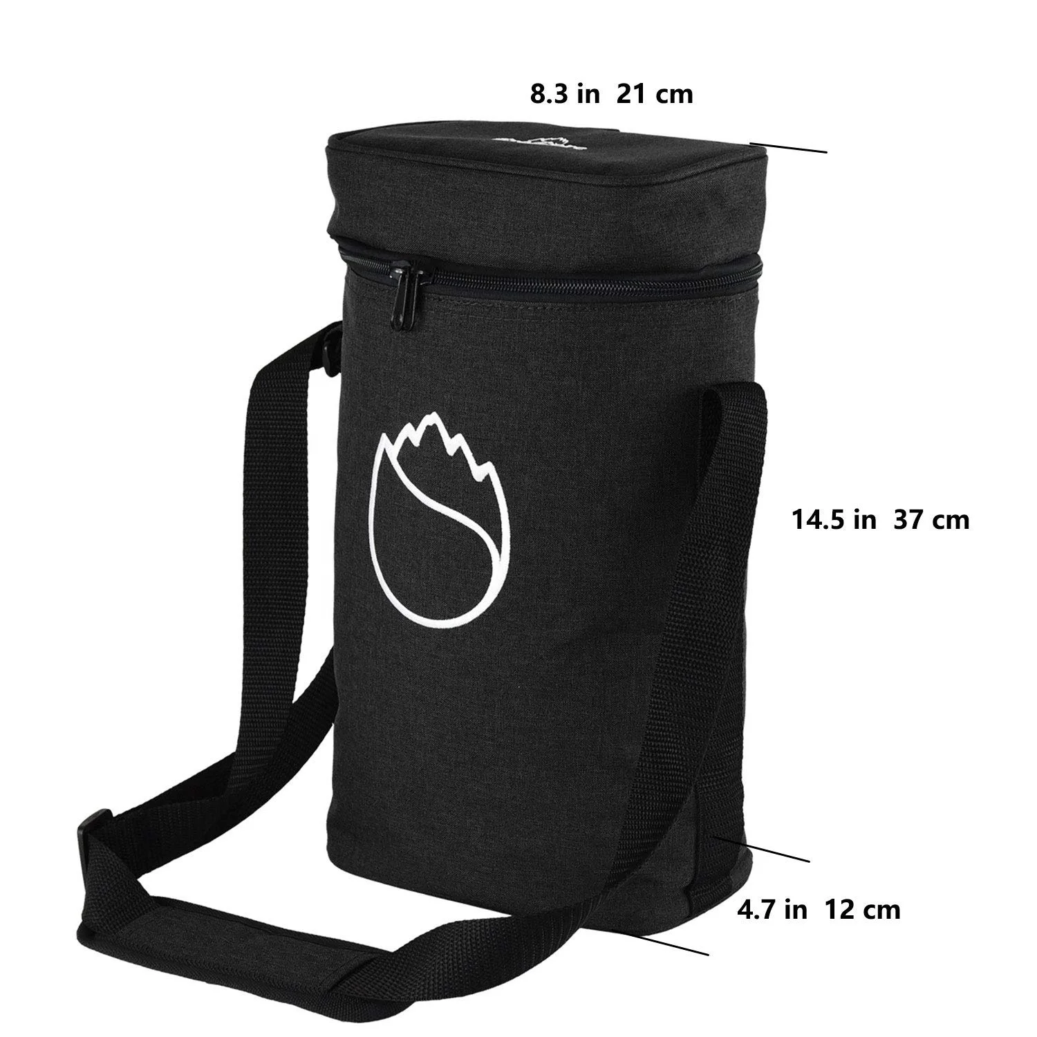 

Portable Travel Wine ice bag Insulated Tote Bag Picnic Backpack Kit 2 Bottle Waterproof Cooler bag, Customized color